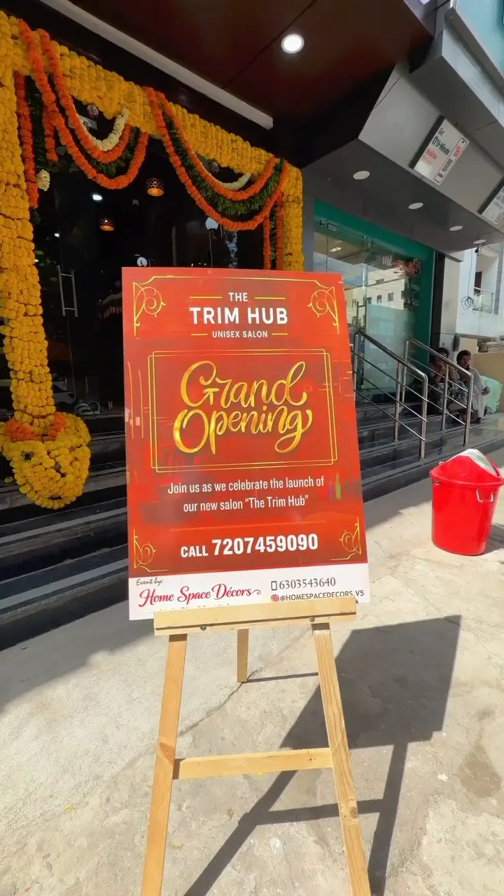 The TrimHub salon at Srinagar Colony, Hyderabad on opening day
